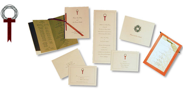 Christmas Wedding Invitation Set